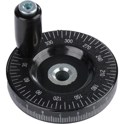 1 volant à main en bakélite massif de 63 mm, accessoires pour machines