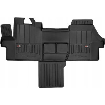 Frogum 3D Rubberen Vloermat – Geschikt voor FIAT Ducato III 2006-2024 – 1-delig (Volledige breedte) – TPE Premium Kwaliteit – Extra Hoge Rand 6 cm – Geurloos – Zwart
