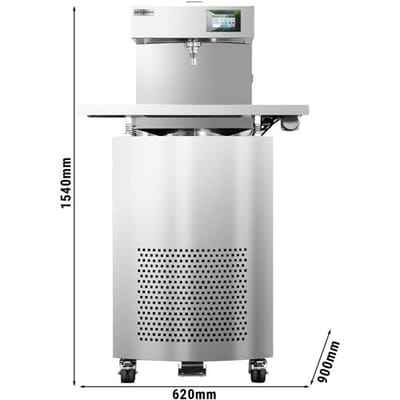 GGM Gastro Schokoladen-Temperiergerät / Chocotemper - 24 kg - 3 kW - mit Auslaufhahn Zilver