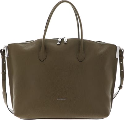 COCCINELLE Leren Handtas Schoudertas Estelle Elephant Handbag Loden Olijfgroen