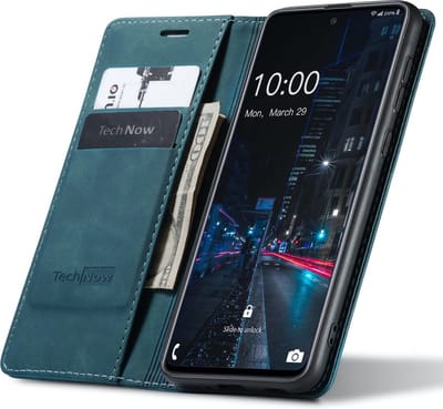 Hoesje geschikt voor Samsung Galaxy A33 - Book Case Leer Slimline Blauw