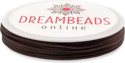 Satijnkoord (1 mm) Dark Brown (15 Meter)