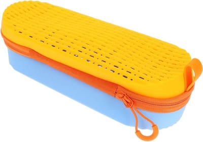 Zwembril Bewaarbox - Beschermhoes Opbergdoos - Veilig Opbergen - Met Afvoergat - 20 cm Lengte - Geel