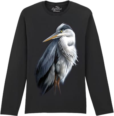 Vogel Reiger Heron The Coloured House Longsleeve T-shirt XXL