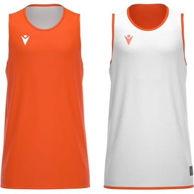 Macron X500 Reversible Shirt Kinderen - Oranje / Wit | Maat: 11-12 Y
