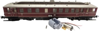 micromotor HMT007G motor ombouwset voor Märklin / Trix DB VT 62, DRG VT 858/ 859, SNCB Serie 600