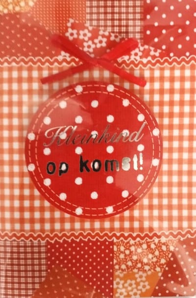 Luxe Wenskaart Kleinkind Op Komst - Kleindochter - Kleinzoon - Opa Oma - Art of Cards - 1 Stuks - 11,5x17cm - Dubbele Kaart - Met Envelop - Luxe Wens Kaart - Greeting Card - In Folie - 213240 - Petit Enfant - Enkel - Grandchild - Gratis Verzonden