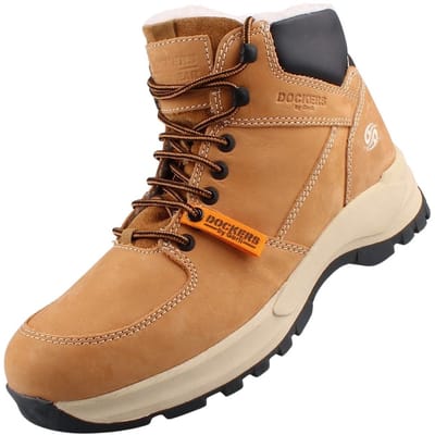Dockers by Gerli heren gevoerde leren laarzen Golden Tan (geel)
