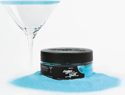 Glytter® - Sugar Rush - Suikerrand voor glazen & cocktails - Sugar Dust Blue (150g)