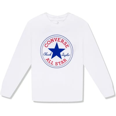 Kinder-T-shirt met lange mouwen Converse Chuck Patch