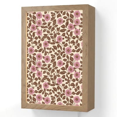 Wandlamp 20x30 cm - Oplaadbaar - Bloemen - Bladeren - Kleurrijk - Wandlampen binnen woonkamer - Slaapkamer lamp met kabel - Decoratieve nachtlamp - Vloerlamp snoer