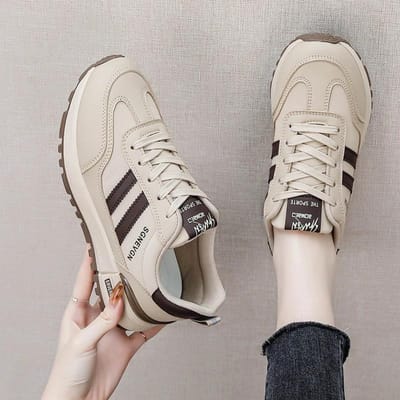 Casual Sneaker Dames Board Schoenen Dikke Zool Trendy Lichtgewicht Jogging Sneakers Hoogte Verhogende Gevulkaniseerde Schoenen 35 gray
