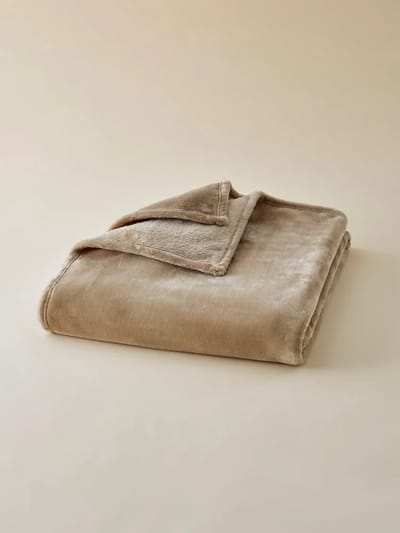 Plaids Cocooning - fleece deken - plaid - Classic Taupe - Beige - Superzachte fleece - 200 cm x 150 cm