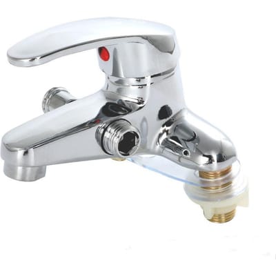 Robinet de salle de bain en alliage de zinc à double trou pour lavabo et robinet d'eau froide pour toilettes, cuisine, évier de salle de bain, mitigeur (as the picture,G1/2)
