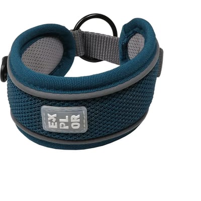 Duvoplus - Halsband Voor Dieren - Hond - Ultimate Fit Control Halsband Safety Xl - 52-61cm Silver Reflective - 1st