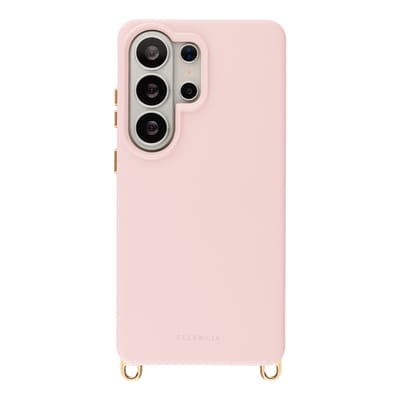 Selencia Hoesje - Geschikt voor Samsung Galaxy S26 Ultra - Rivièra Backcover met Magnetische Ring met afneembare haakjes - Sorbet Pink