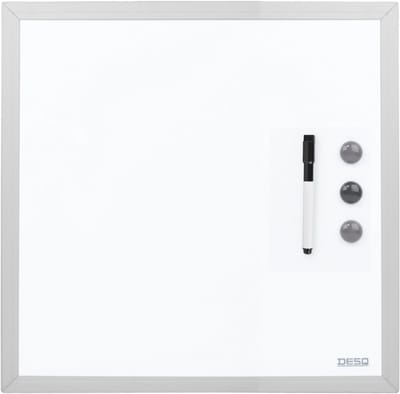 DESQ® Whiteboard - Magnetisch - Aluminium Frame - 40 x 40 cm