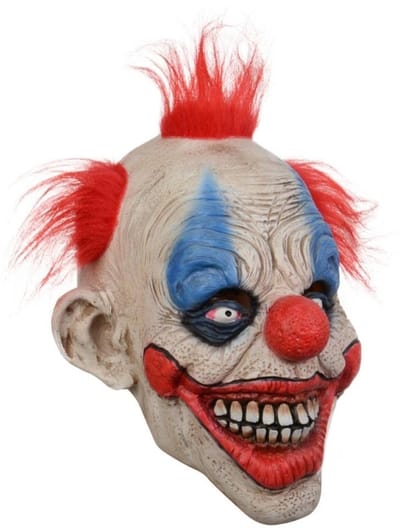 Dailygoods- Clowngezichtsafdekking - Latex Masker - Halloween/Carnaval - Cosplay/Kostuum - Kledingrekwisieten - 12 x 25 x 28 cm - 250 gr - Clownmasker