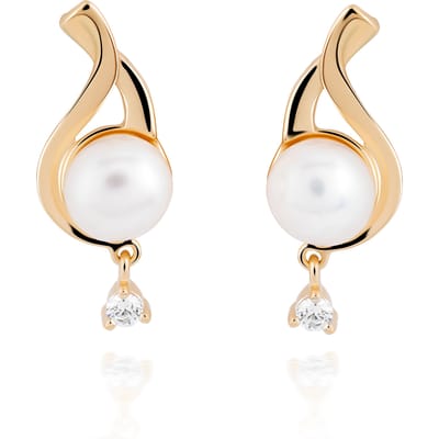 Orphelia 'Adia' Dames 925 Sterling Zilveren Oorbellen - Goud ZO-7473