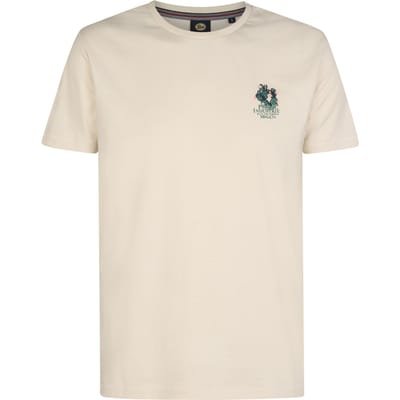 Petrol Industries - Heren Logo T-shirt Piedra - Wit - Maat S