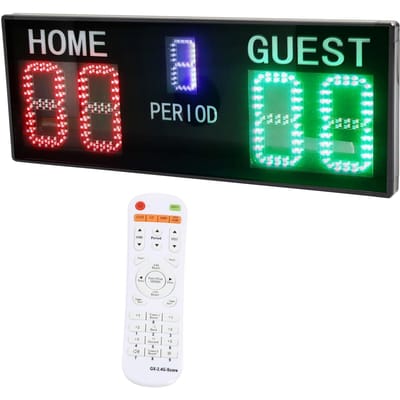 Digitale Scorebord 5 Cijfers Elektronische Scorehouder met Afstandsbediening voor Volleybal Basketbal Tennis