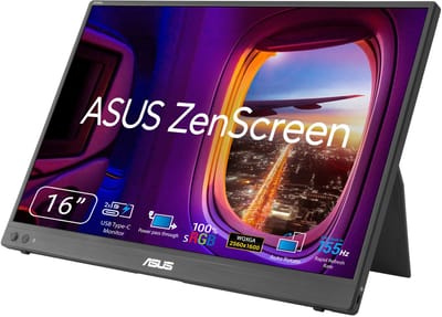 ASUS ZenScreen MB16NCG - Portable USB-C Monitor - WQXGA 2560 x 1600 - 5ms - 155hz - 16 inch