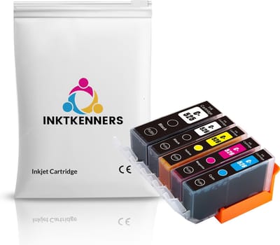 Inktcartridges Geschikt voor Canon PGI-525/CLI-526 | Multipack van 5 cartridges - Geschikt voor Pixma IP4800, IP4850, IP4950, IX6550, MG5150, MG5200, MG5250, MG5300, MG5320, MG5350, MG6150, MG6250, MG8150, MG8250, MG715, MX715, MX884, MX885, MX895