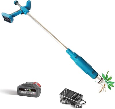 Elektrische Onkruidtrekker - Tuin Gereedschap - Gazon Onderhoud - Lange Steel - 40 Inch - Zwart