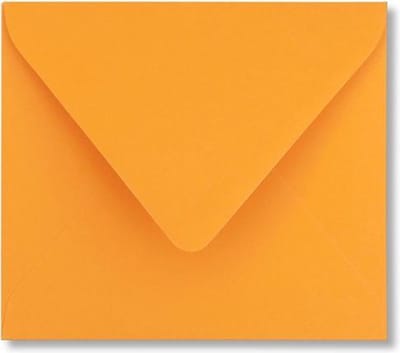 Envelop 12,5 x 14 Feloranje, 100 stuks
