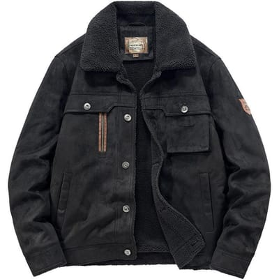 Nieuwe Herfst en Winter Heren Hertenleer Fluweel Katoen Jas Winter Verdikte Katoenen Jas Plus Fluweel Kraag Vliegend Katoenen Jas 5XL