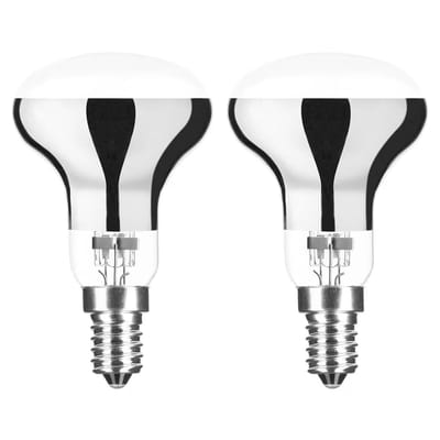 Modee E14 Halogeen Lamp Dimbaar 28W ECO - 370lm - 2700K - Warm Wit - ECO Halogeen Reflectorlamp R50 - 2 stuks