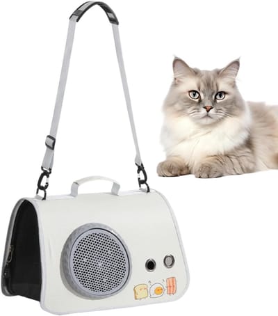 Huisdieren reistas - Draagbare comfortabele carrier - Veilig reizen - 360 graden ademend - 35 x 30 x 7 cm