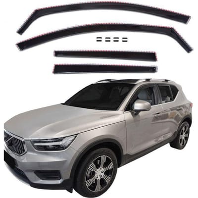 Wind deflectors - Volvo XC40 (sinds 2018) - 4 stuks - UV-bestendig acryl - Eenvoudige montage