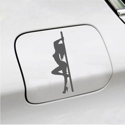 Bumpersticker - Paaldanseres - 16 X 5 - Antraciet