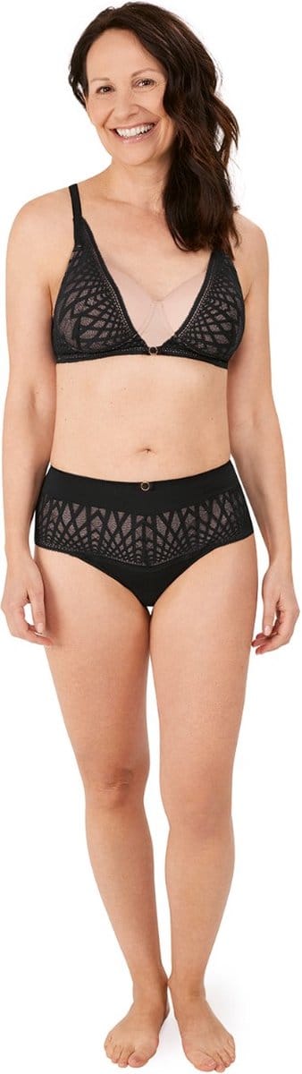 Amoena Pia Voorgevormde Prothese Bh Pia SBP C0602 C0602 - black/sand - maat EU 80A / FR 95A
