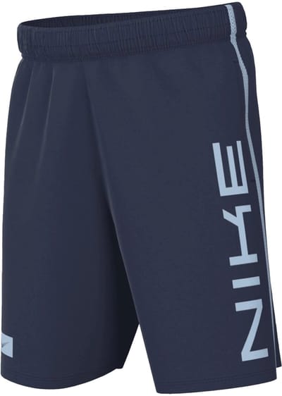 Nike multi dri-fit fleeceshorts kids in de kleur marine.