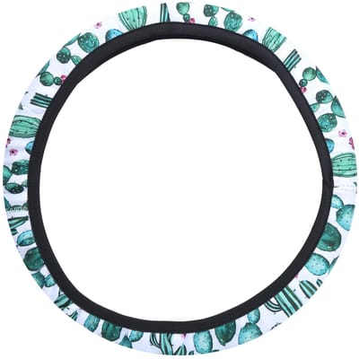 Housse de Volant Universelle Antidérapante Anti-Poussière en Néoprène pour Auto Décoration Intérieure(2204 ) black