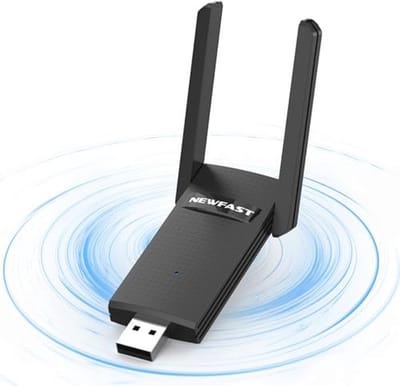 WLAN Stick AC1300 WiFi Adapter - Dual Band 5GHz/2,4GHz - USB 2.0 voor PC/Laptop - Ondersteunt Windows, MAC, en Linux