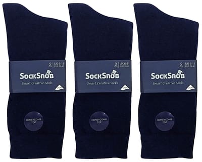 Set van 6 herensokken met gestreept katoen, rijk aan casual kleding - Gewoon BNG
