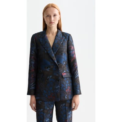 Scotch & Soda Double Breasted Jacquard Blazer Pheasant Taglia: XS | Blazers Outlet | Donna
