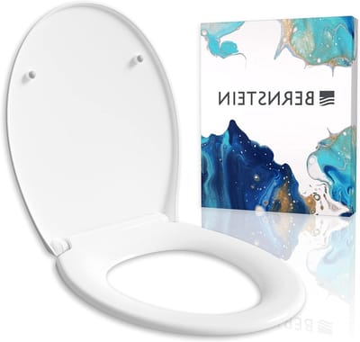 WC-deksel met softclose - Toiletbril deksel - Hygiënisch toiletbezoek - Take-off reinigingsfunctie - 446 x 371 cm - Wit