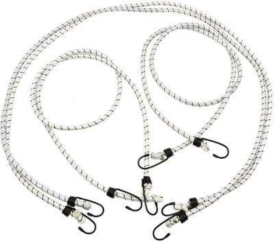 GEKO Transporttouw - Duurzaam Rubber - 150 cm - Set van 4 - Wit