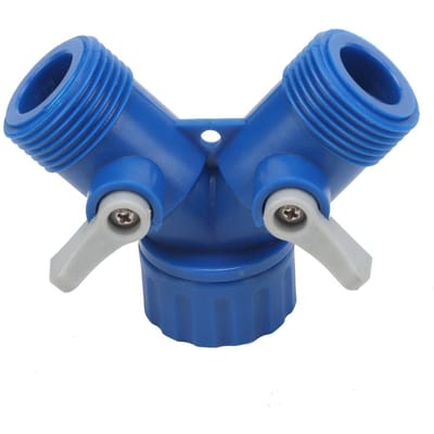 ABS Tuinslang Water Slang 2-weg y-vormige Verdeelstuk Connector Fittings G3/4  (1 stuk)
