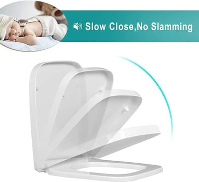 Toiletbril met Quick Release en Softclose-functie - Wit
