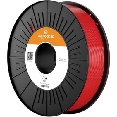 BEDROCK 3D PLA-0004a075 PLA Red 1.75 mm 750 g Filament PLA kunststof 1.75 mm 750 g Rood 1 stuk(s)