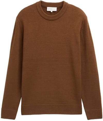 Tom Tailor Denim - Gebreide trui met ronde hals - Maat XXL - Golden Clay