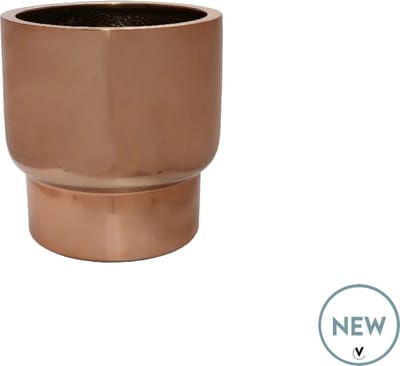 Bloempot Roskilde | Small | Copper - koper | Ø37xH40cm