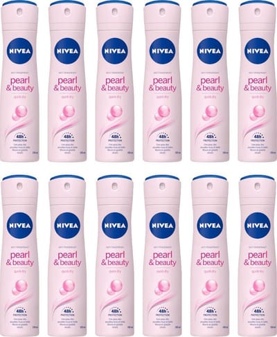 NIVEA Pearl & Beauty Deodorant Spray  JUMBOPAK - 12 x 150 ml