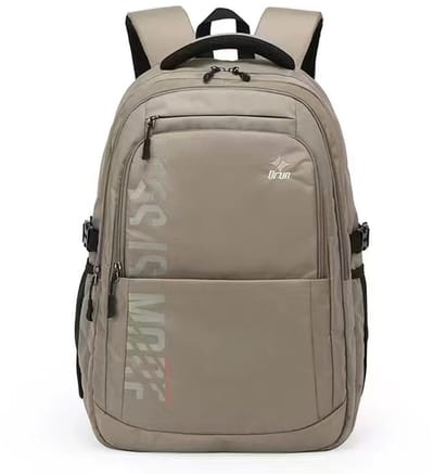 TK-S Rugzak, Bruin en Ruim, 37 Liter, 17,3 inch laptop, drankflesvak. (51x35x22cm)