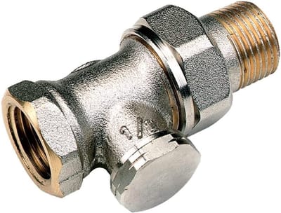 Verstelbare T-stuk - Regelklep - Verwarmingssysteem - Lekvrije Afstelling - 15x21 mm - Zilver